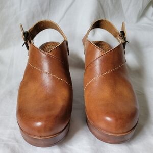 BOC by Born Brown Leather Clogs